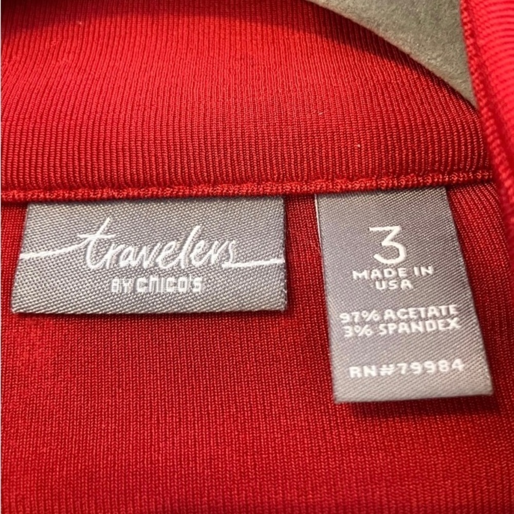 Chico's Red Utility Jacket - Picture 2 of 11